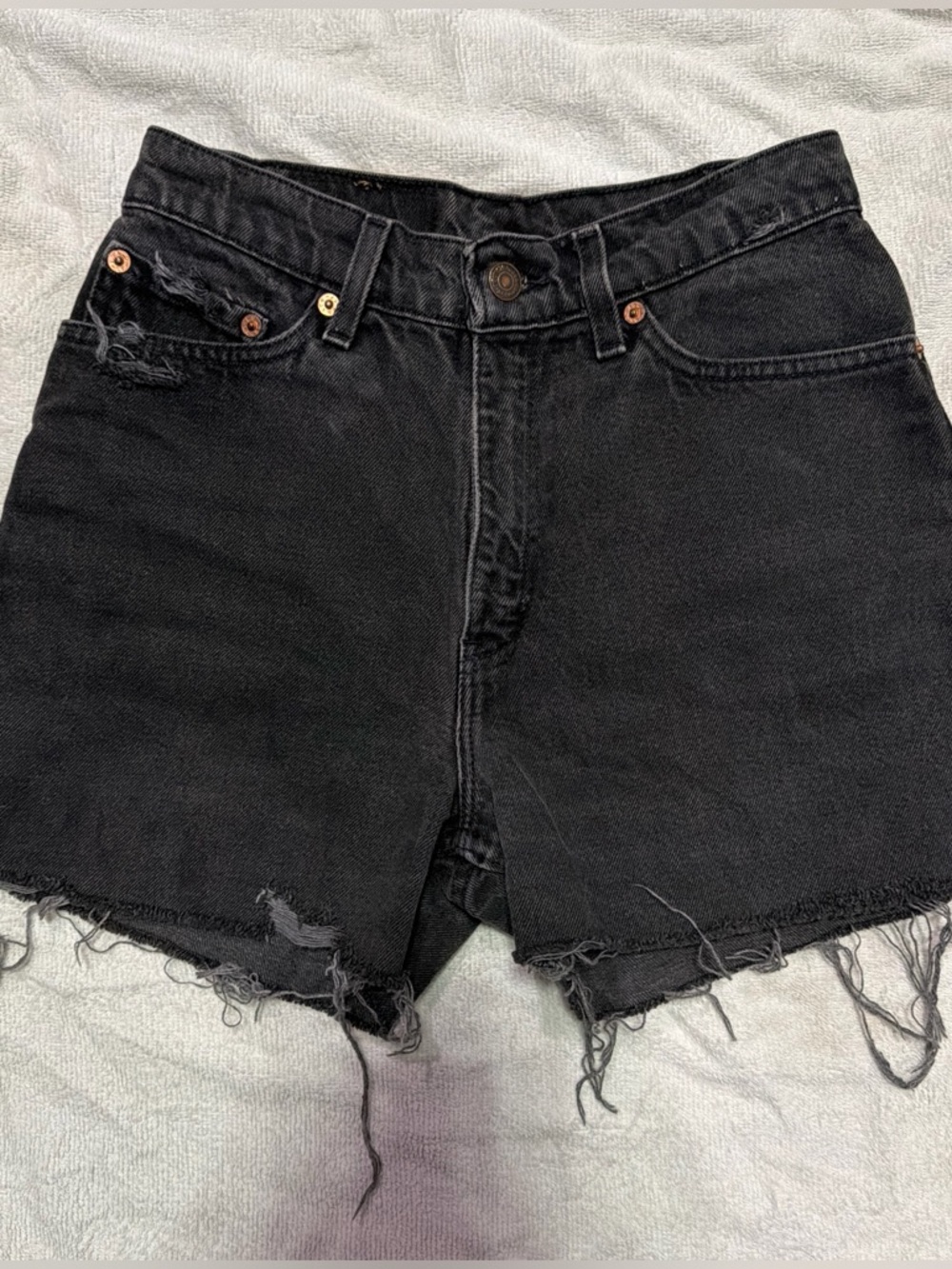 Levi’s Black Denim Shorts 512